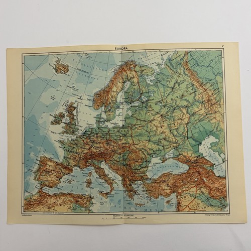 Mappa storica europa - mappa, ed