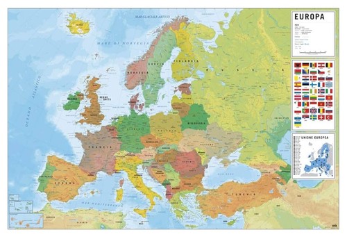 Cartina geografica mappamondo - cartina,