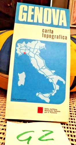 Genova carta topografica - carta, 1973