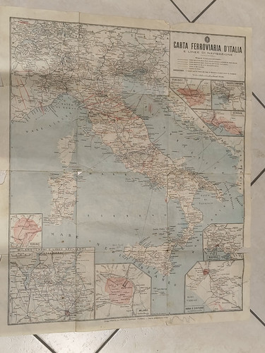 Carta ferroviaria italia e - ferroviaria,