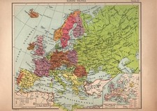 Carta geografica EUROPA