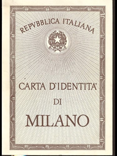 Carta identita di milano - carta, d'identita'