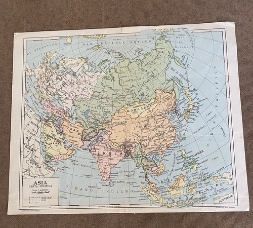 Cartine vintage anni asia - anni, ,