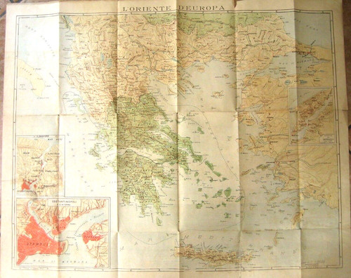 Carta fisico politica oriente - carta,