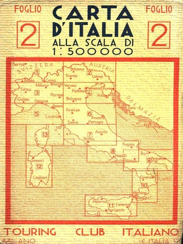 Carta italia alla scala di - alla,