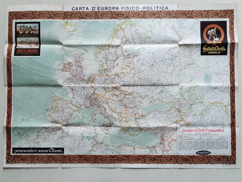 Carta geografica 1930 - carta,