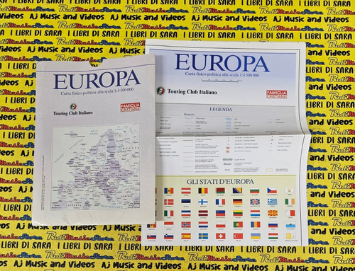 Carta fisico politica - , europa