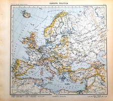 Carta geografica antica EUROPA